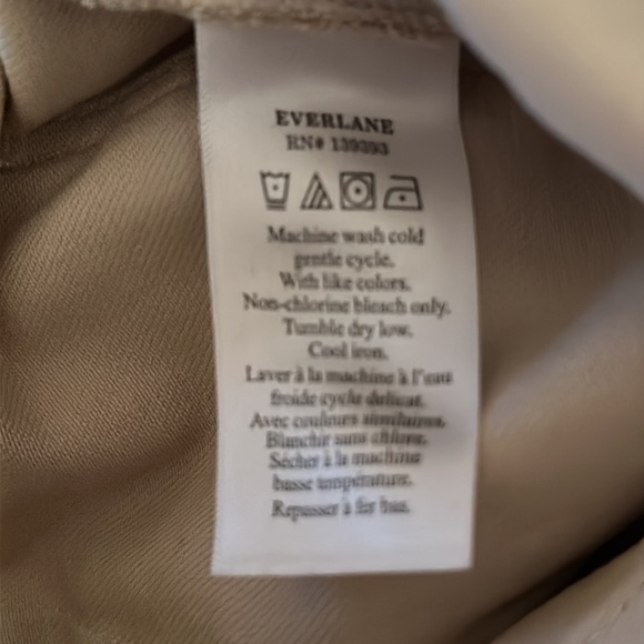 NEW EVERLANE The Straight-Leg Pant in Sandstone High Rise Ankle Crop Size 0 - Picture 11 of 12